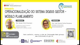 30/09/2021 - Operacionalização do Sistema Digisus Gestor - Módulo Planejamento